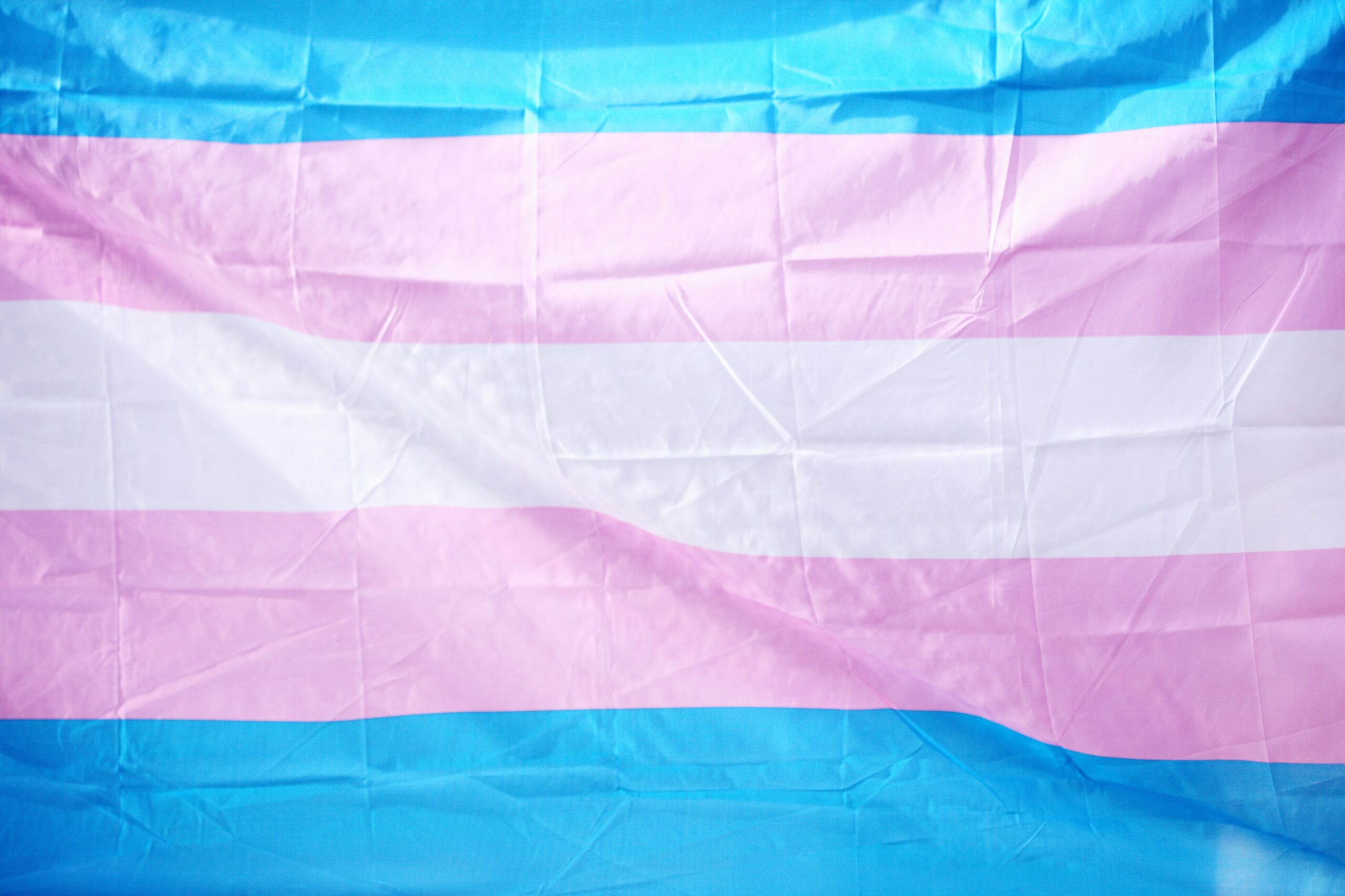 transgender flag with pink blue and white stripes