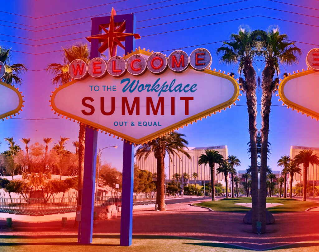 Las Vegas sign that says Workplace Summit